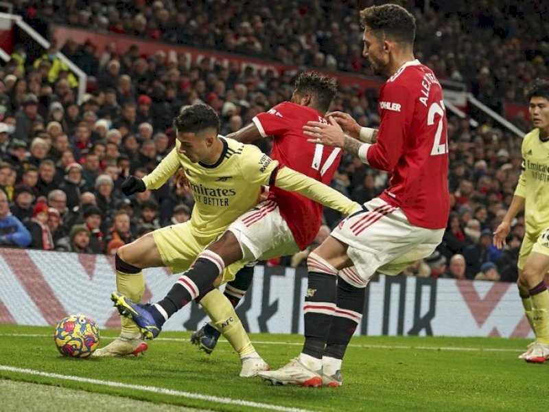 Manchester United mengalahkan Arsenal 3-2 di Old Trafford.