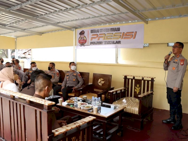 Kapolres Takalar resmikan Ruang Gerai Kootdinasi Presisi. (Ist)