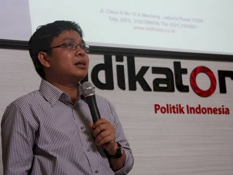Direktur Eksekutif Indikator Politik Indonesia, Burhanuddin Muhtadi. (Int)