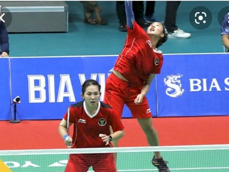 Pasangan ganda putri Febby Valencia Dwijayanti Gani/Ribka Sugiarto menjadi penentu kemenangan Indonesia. (Int)