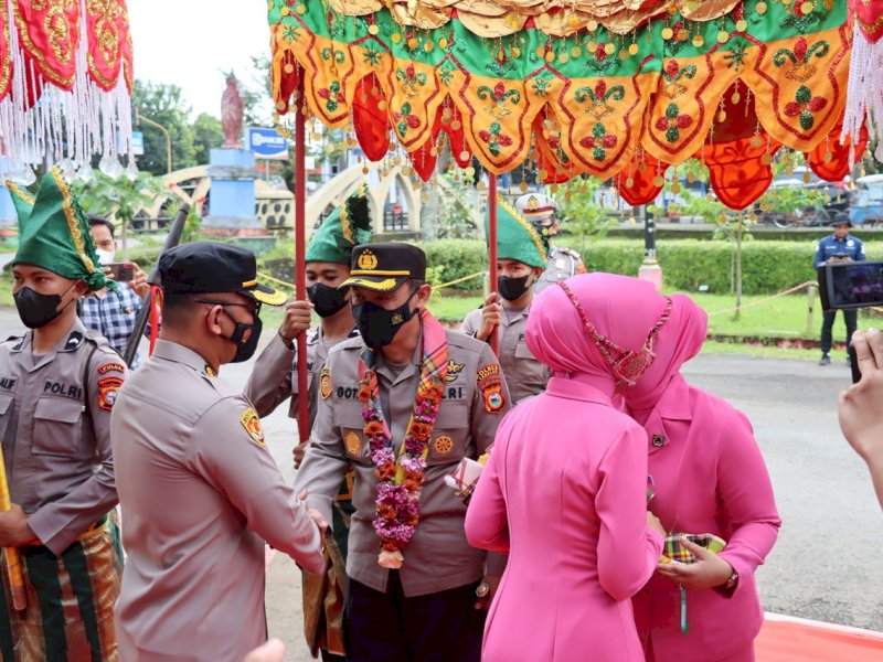 Pisah sambut Kapolres Takalar. (Ist)