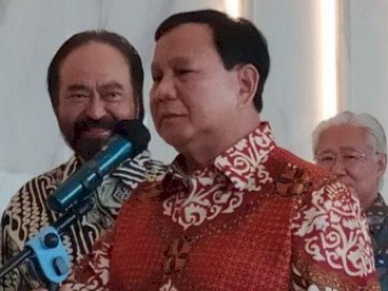 Prabowo temui Surya Paloh di Menara NasDem. (Int)