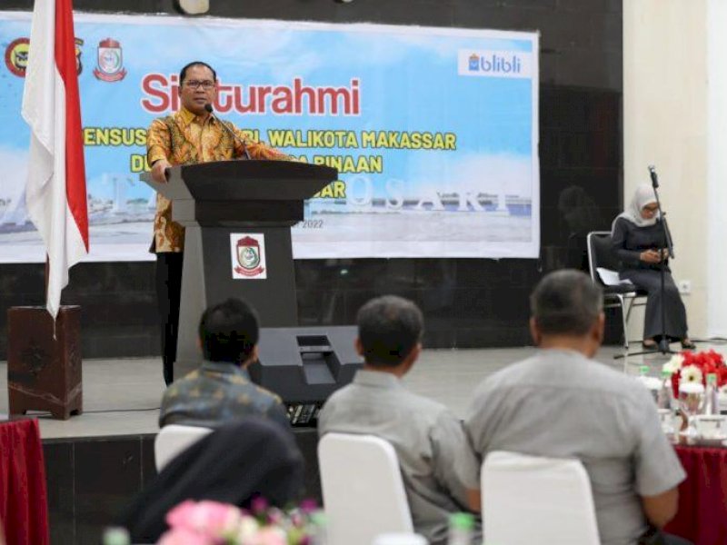 Wali Kota Makassar Danny Pomanto silaturahim bersama Kadensus 88 Anti Teror Polri dan Keluarga Binaan Kota Makassar.