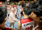 Ketua Perbasi Kota Makassar Indira Yusuf Ismail Semangati Tim Bola Basket Makassar