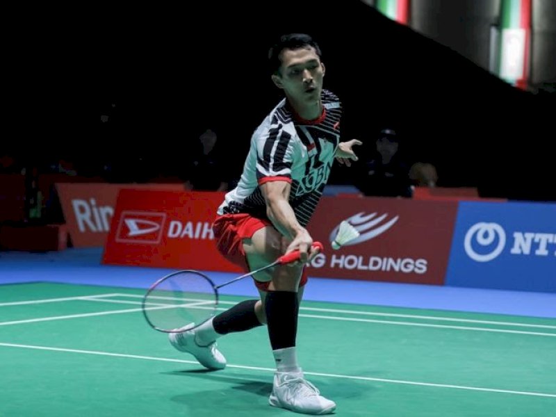 Jonatan Christie tumbang di final Japan Open 2023.