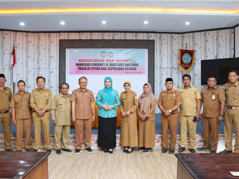 Sosialisasi dan Advokasi Imunisasi Lengkap (IL) bagi Bayi dan Anak, bertempat di Sekretariat PKK Jl. Muh. Krg. Bonto No. 28 Benteng, Selasa (19/03/2024)/Ist
